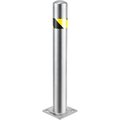 Global Industrial Stainless Steel Safety Bollard, 4.5'' x 36''H 337327RSS